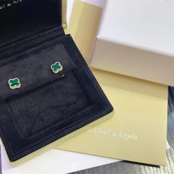 Van Cleef & Arpels classic green earrings - Picture 7 of 8